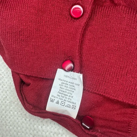 J. Crew Burgundy Women's Cardigan Size S - Picture 7 of 9